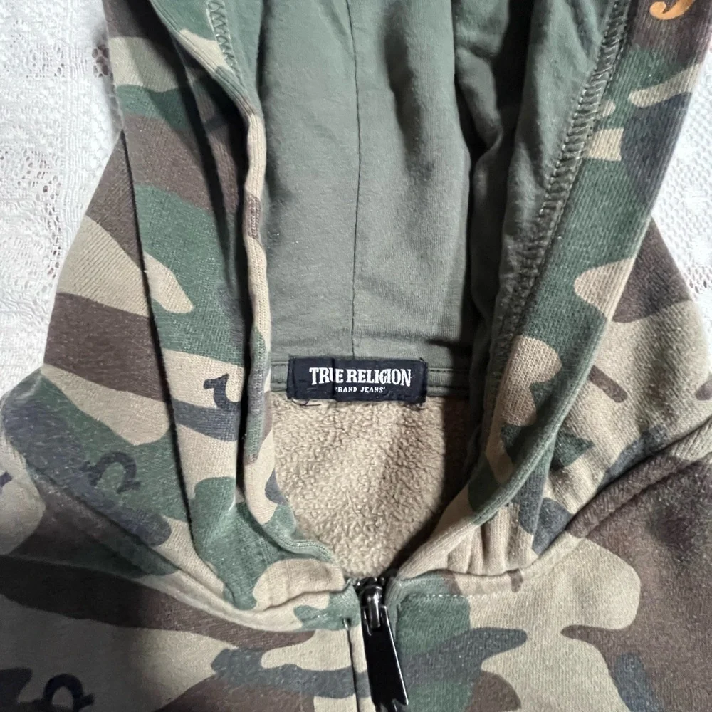 True Religion Kids Green Camouflage Hoodie